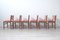 Chaises Mid-Century en Bois et Velours, 1960s, Set de 6 7