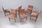 Mid-Century Wooden and Velvet Chairs, 1960s, Set of 6 12
