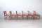 Chaises Mid-Century en Bois et Velours, 1960s, Set de 6 11