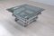 Space Age Glass Steel Square Coffee Table by Paul Mayen, 1970s 2