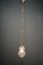 Lámpara colgante Art Déco con pantalla de vidrio pintado, años 20, Imagen 8