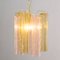 Tronchi Suspension Lamp in Pink and Brown Murano Glass, Italy, 1990s 7