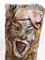 Vintage Hand-Painted Vase with Faces attributed to Tullio Dalbisola, 1960s 11