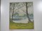 Münzel, Bäume am See, 1890er, Lithographie 4
