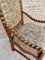Antiker handgeschnitzter Armlehnstuhl aus Nussholz & Kirschholz im Stil von Louis XIV, 1890er 6