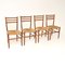 Vintage Italian Walnut Dining Chairs, 1960s, Set of 4 11