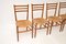 Vintage Italian Walnut Dining Chairs, 1960s, Set of 4 6