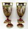 Antique Austrian Mythological Hand Painted Vases, 1875, Set of 2 7