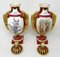 Antique English Porcelain Vases by Antonin Boullemier, 1875, Set of 2 3