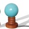 Portuguese Modernist Blue and Green Wood and Colored Glass Table Lamps, 1970s, Set of 2, Image 2