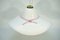 Vintage White Pendant Lamp in Murano Glass 4