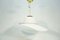 Lámpara colgante vintage blanca de cristal de Murano, Imagen 7
