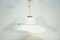 Lámpara colgante vintage blanca de cristal de Murano, Imagen 6
