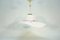 Vintage White Pendant Lamp in Murano Glass 10