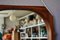 Espejo italiano grande con marco de teca, años 60, Imagen 10