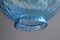 Lámpara colgante de cristal de Murano azul y latón de Venini, años 50, Imagen 7
