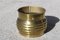 Round Solid Brass Plant Holder, Italy, 1970s 1