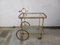 Carrello Mid-Century in ottone, anni '50, Immagine 1