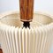 Mid-Century Danish Modern Pleated Shade Ceiling Lamps, 1970s, Set of 4 12