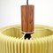 Mid-Century Danish Modern Pleated Shade Ceiling Lamps, 1970s, Set of 4 14