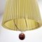 Mid-Century Danish Modern Pleated Shade Ceiling Lamps, 1970s, Set of 4 11