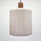 Mid-Century Danish Modern Pleated Shade Ceiling Lamps, 1970s, Set of 4, Image 7