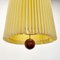 Lampade da soffitto Mid-Century moderne con paralume plissettato, Danimarca, anni '70, set di 4, Immagine 17