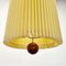 Mid-Century Danish Modern Pleated Shade Ceiling Lamps, 1970s, Set of 4 17