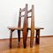 Vintage Wooden Church Side Chairs, Italy, 1960, Set of 2 5
