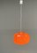 Lampada a sospensione arancione di Ilka Plast, Germania, anni '70, Immagine 20