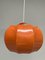 Orange Pendant Lamp from Ilka Plast, Germany, 1970s 11