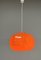Lámpara colgante naranja de Ilka Plast, Germany, años 70, Imagen 14