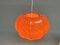 Lámpara colgante naranja de Ilka Plast, Germany, años 70, Imagen 21