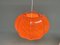 Lampe à Suspension Orange de Ilka Plast, Allemagne, 1970s 21