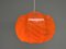 Lampada a sospensione arancione di Ilka Plast, Germania, anni '70, Immagine 15
