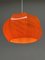 Orange Pendant Lamp from Ilka Plast, Germany, 1970s 19
