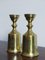 Scandinavian Candleholders in Brass, 1950s, Set of 2 3