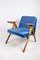Blue Ocean Bunny Armchair attributed to Józef Chief Chirowski, 1970s 1