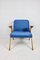 Blue Ocean Bunny Armchair attributed to Józef Chief Chirowski, 1970s 3