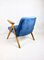 Blue Ocean Bunny Armchair attributed to Józef Chief Chirowski, 1970s 8