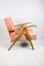 Vintage Pink Chameleon Armchair in Style of Var B310, 1970s 10