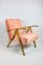 Vintage Pink Chameleon Sessel im Stil von Var B310, 1970er 1