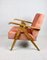 Vintage Pink Chameleon Armchair in Style of Var B310, 1970s 11