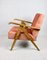 Vintage Pink Chameleon Sessel im Stil von Var B310, 1970er 11