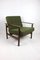 Fauteuil en Boucle Vert Olive, 1970s 1