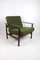 Olive Green Boucle Armchair, 1970s 1
