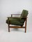 Olive Green Boucle Armchair, 1970s 4