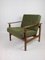 Olive Green Boucle Armchair, 1970s 3