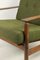 Fauteuil en Boucle Vert Olive, 1970s 9