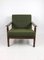 Fauteuil en Boucle Vert Olive, 1970s 2